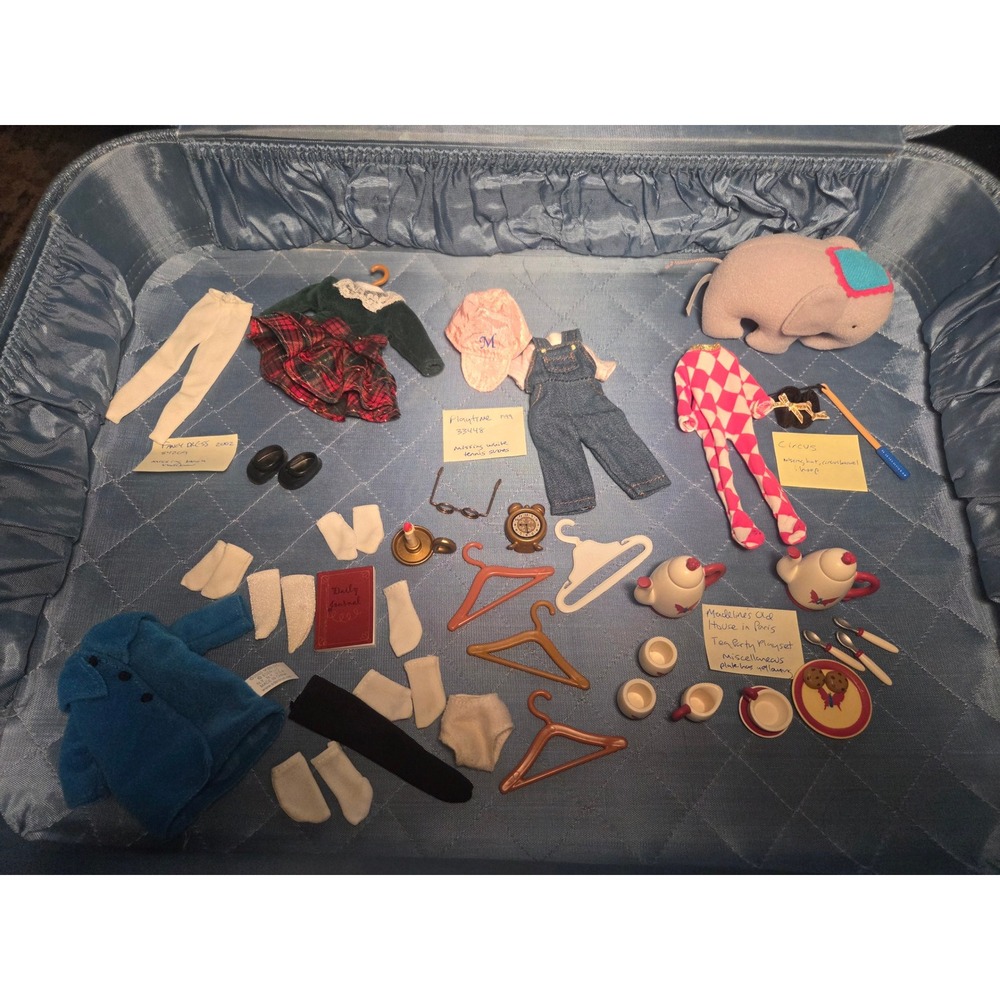 Vintage Madeline Doll Clothes & Accessories Lot 48pc Eden 90s 00s Various Pieces